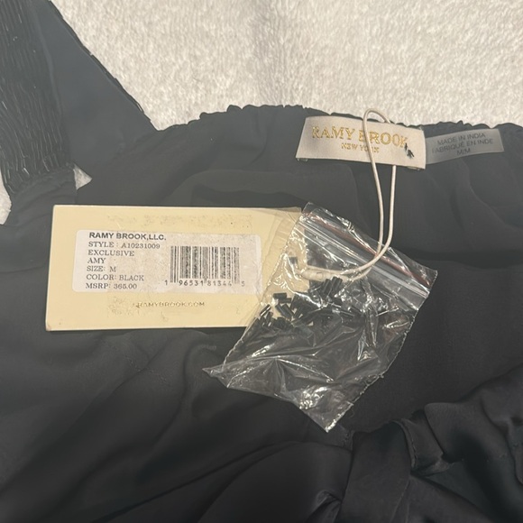 RAMY BROOK NWT - Amy Tie Front Satin Tank - Picture 4 of 5